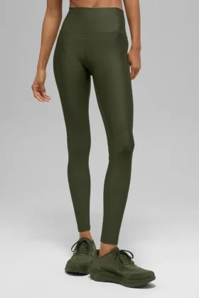 7/8-långa High-Waist Airlift Legging – Green Olive