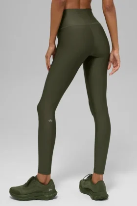 7/8-långa High-Waist Airlift Legging – Green Olive