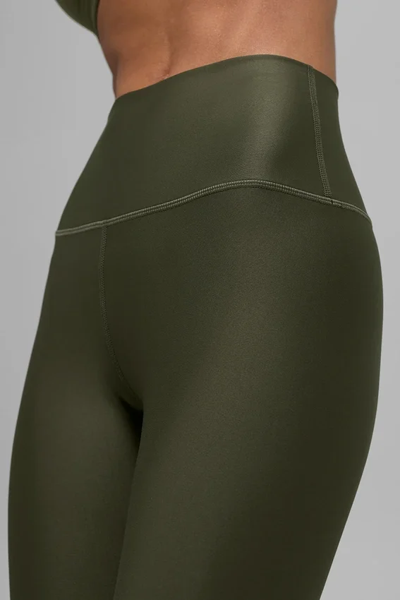 7/8-långa High-Waist Airlift Legging – Green Olive