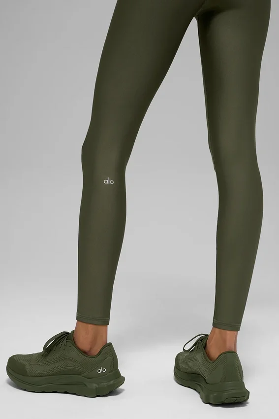 7/8-långa High-Waist Airlift Legging – Green Olive