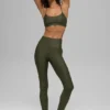 7/8-långa High-Waist Airlift Legging – Green Olive