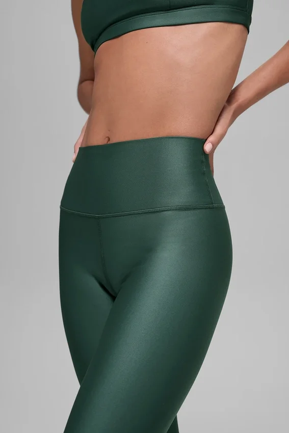 7/8-långa High-Waist Airlift Legging – klövergrön