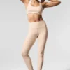 7/8-långa High-Waist Airlift Legging – Macadamia