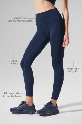 7/8-långa High-Waist Airlift Legging – Navy