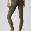 7/8-långa High-Waist Airlift Legging – Olive Tree
