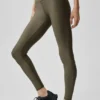 7/8-långa High-Waist Airlift Legging – Olive Tree