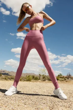 7/8-långa High-Waist Airlift Legging – Pink Wild Rose