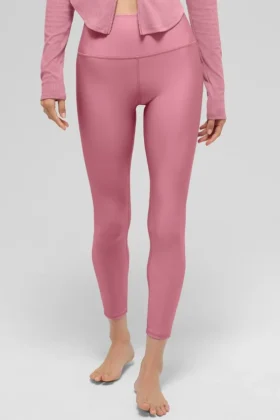 7/8-långa High-Waist Airlift Legging – Pink Wild Rose