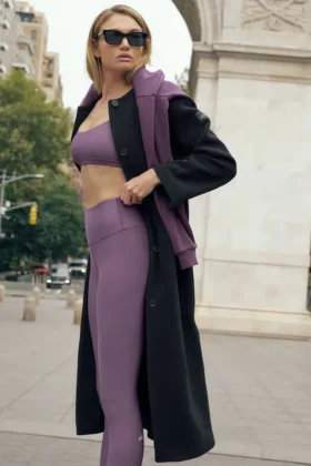 7/8-långa High-Waist Airlift Legging – Plum Kiss