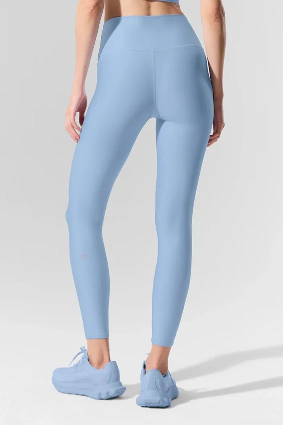 7/8-långa High-Waist Airlift Legging – Seashell Blue