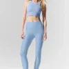 7/8-långa High-Waist Airlift Legging – Seashell Blue