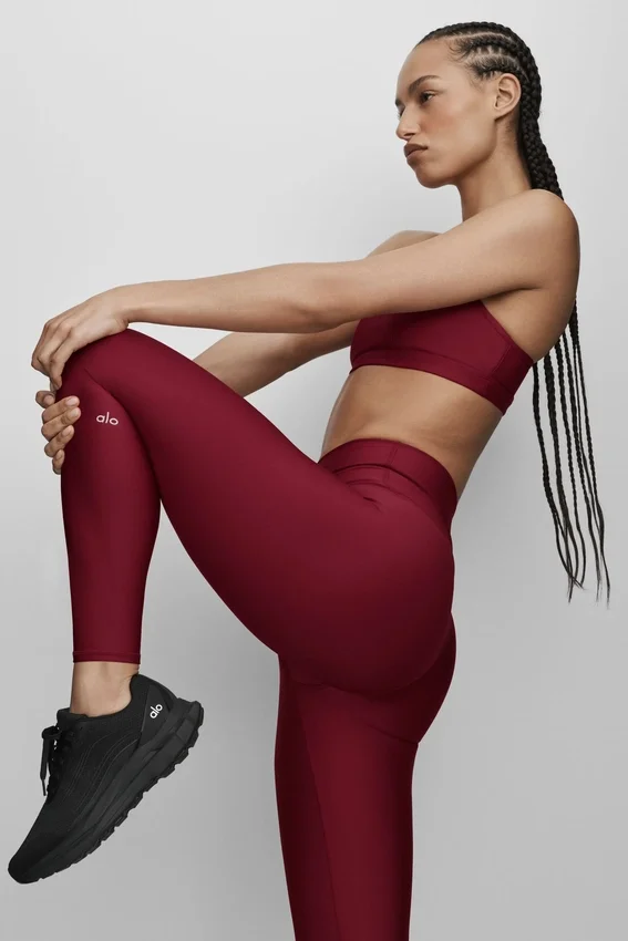 7/8-långa High-Waist Airlift Legging – Summer Romance Red