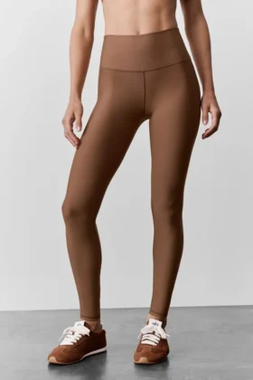 7/8-långa High-Waist Airlift Legging – Sun Kissed Brown