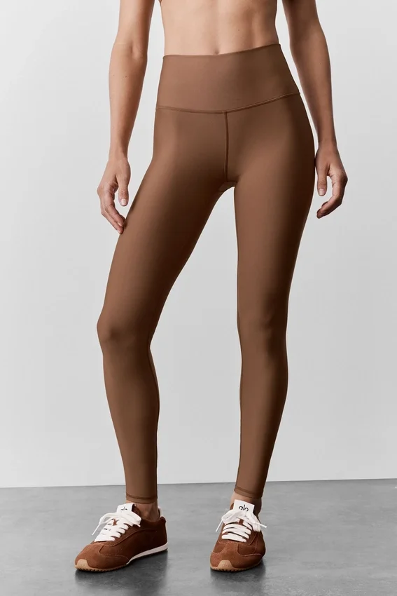 7/8-långa High-Waist Airlift Legging – Sun Kissed Brown