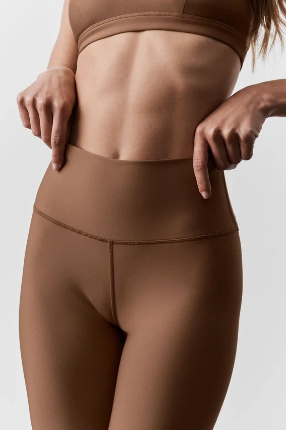 7/8-långa High-Waist Airlift Legging – Sun Kissed Brown