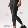 7/8-långa High-Waist Airlift Legging – svart