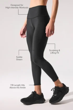 7/8-långa High-Waist Airlift Legging – svart