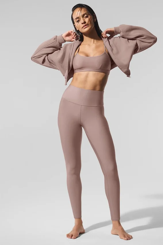 7/8-långa High-Waist Airlift Legging – Taupe