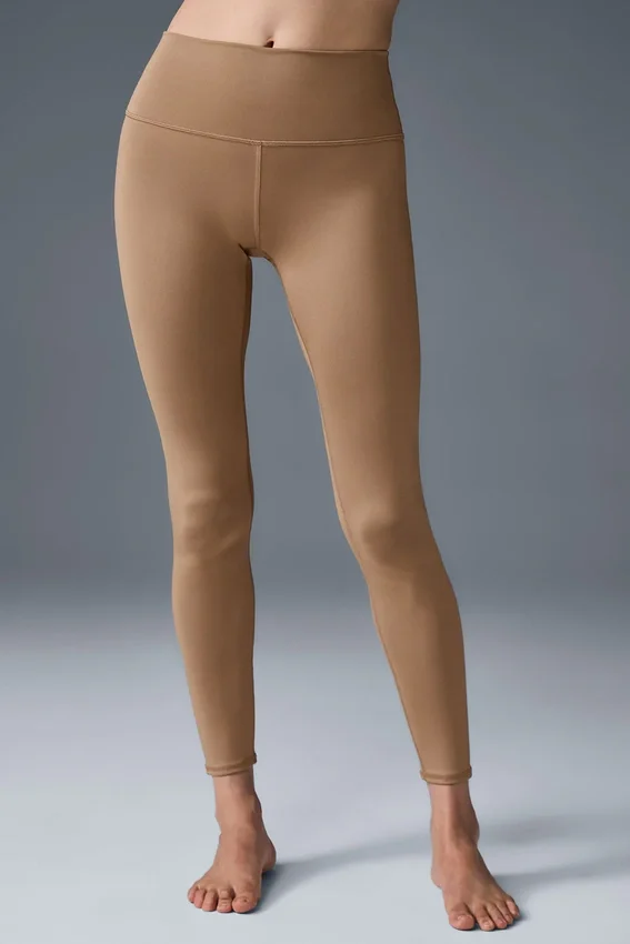 7/8-långa High-Waist Airlift Legging – Toasted Almond
