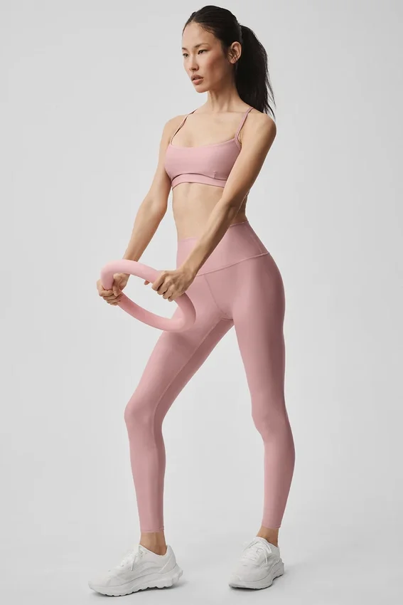 7/8-långa High-Waist Airlift Legging – vintage-rosa