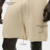 7" bomulls- och kashmirshorts Ever Soft – Sandy Beige