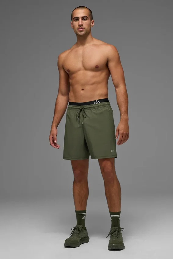 7" Circuit Shorts – Green Olive