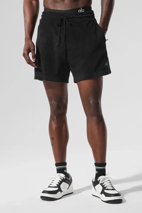 7" Coastal Terry Shorts – Svart