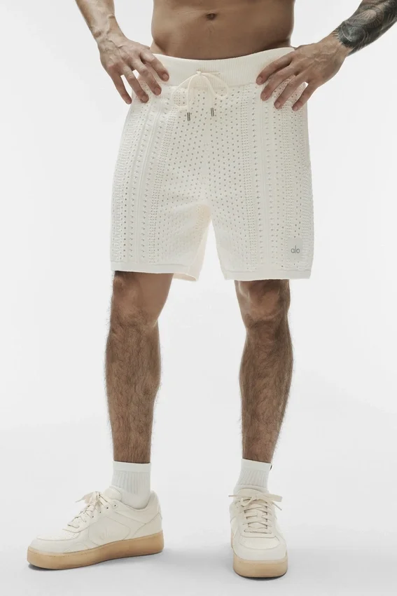 7" Coastline Knit Shorts – Ivory