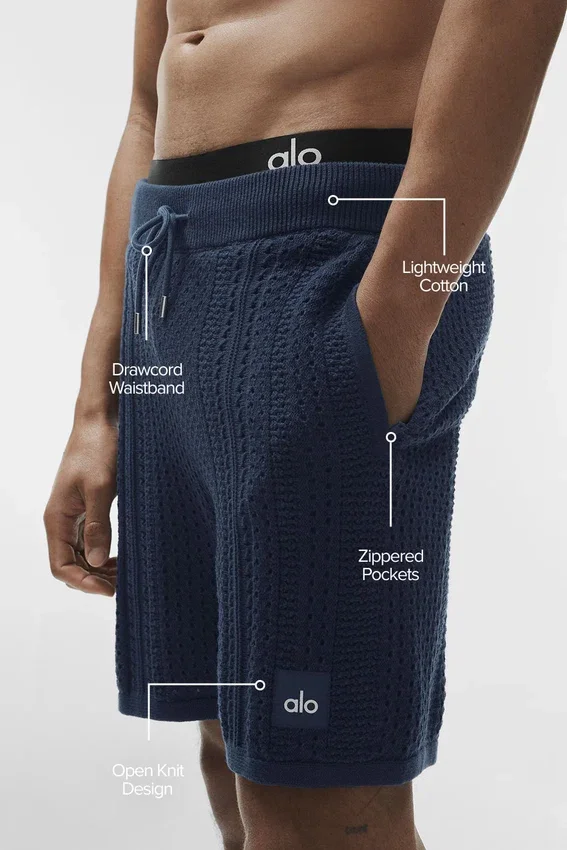 7" Coastline Knit Shorts – Navy
