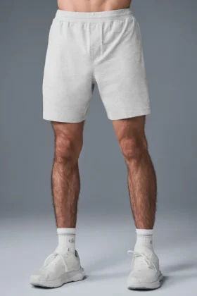 7″ Conquer React Performance Shorts – Athletic Heather Grey