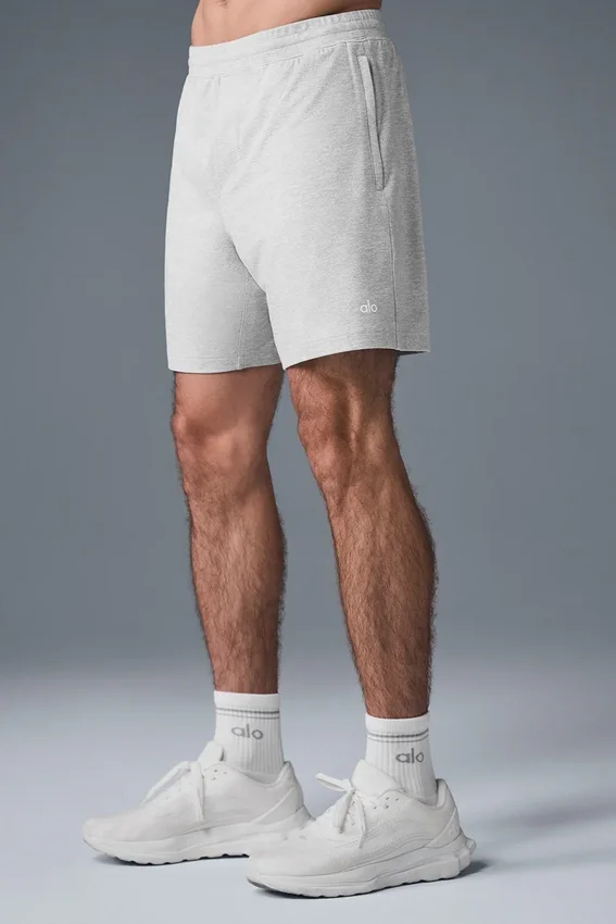 7" Conquer React Performance Shorts – Athletic Heather Grey