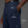 7" Conquer React Performance-shorts – marinblå