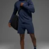 7" Conquer React Performance-shorts – marinblå