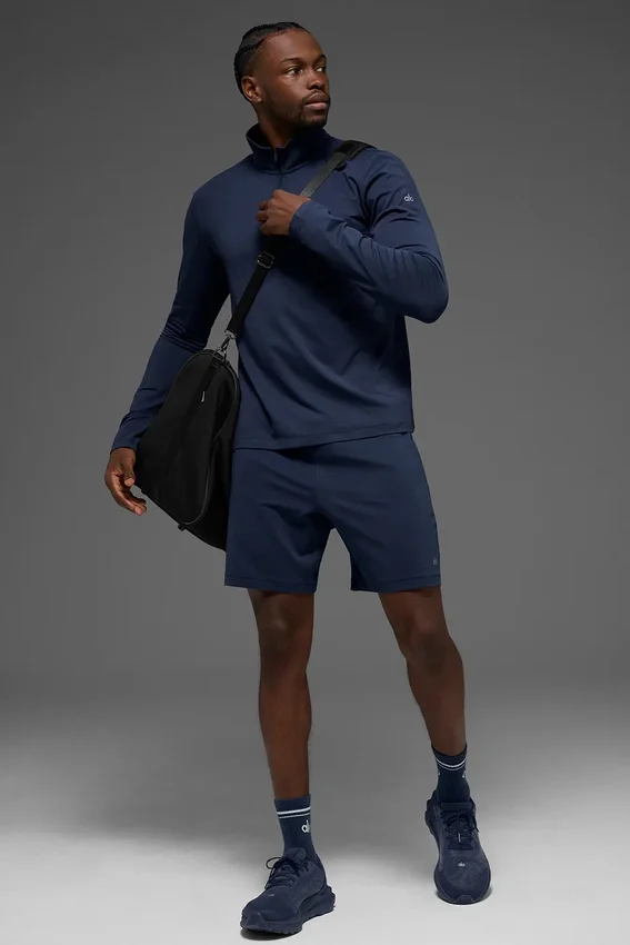 7" Conquer React Performance-shorts – marinblå