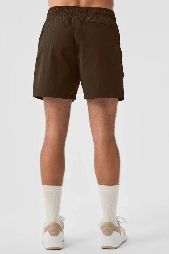 7" Crinkle Nylon Excursion Cargo Shorts – Espresso