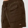 7" Crinkle Nylon Excursion Cargo Shorts – Espresso