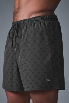 7” Diamond Circuit Shorts – antracit/svart