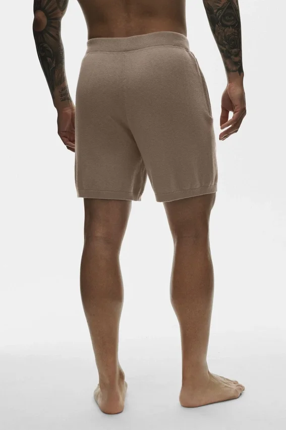 7" Ever Soft-shorts i bomull och kashmir – Gravel