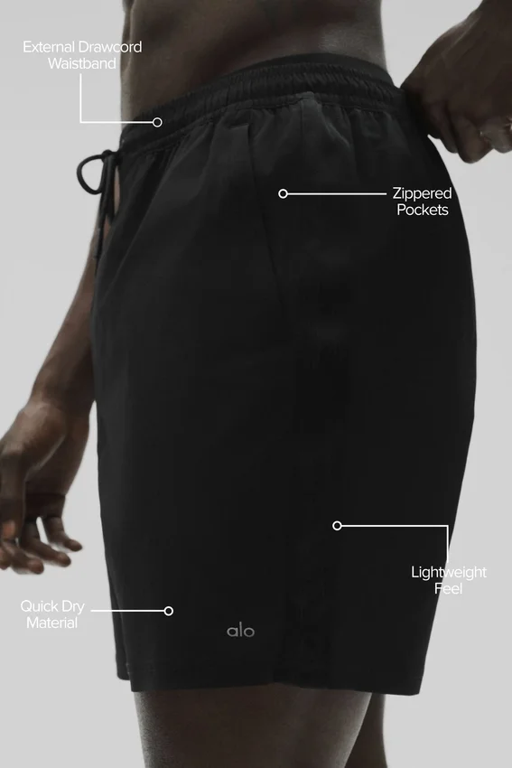7" High Tide Board Shorts – svart