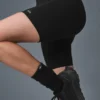 7" High-Waist cykelshorts – svarta
