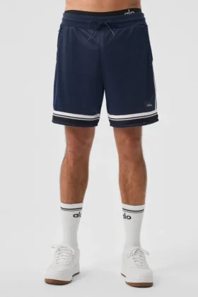 7" Key Mesh basketbyxor – marinblå