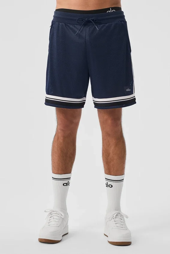 7" Key Mesh basketbyxor – marinblå