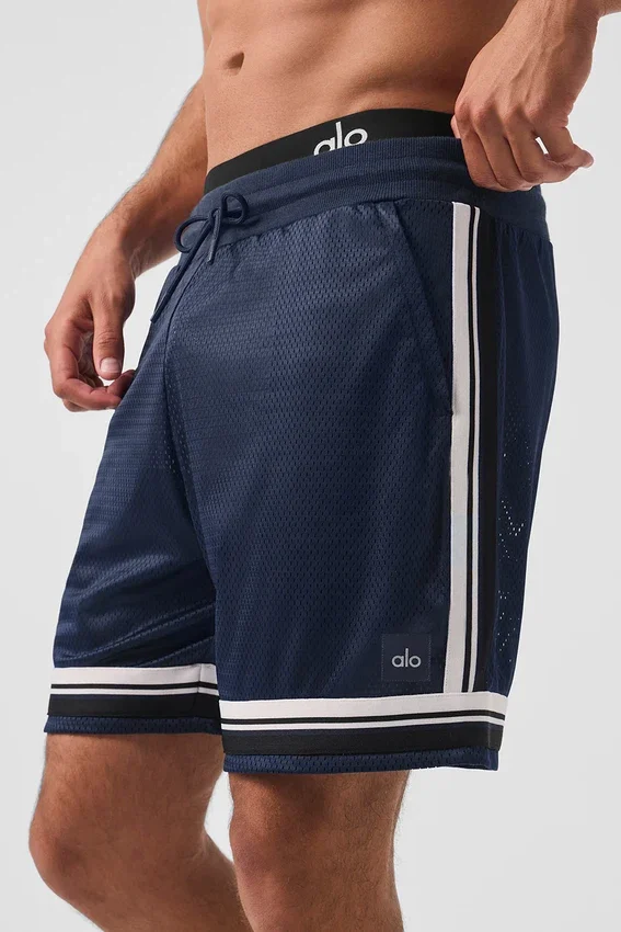 7" Key Mesh basketbyxor – marinblå