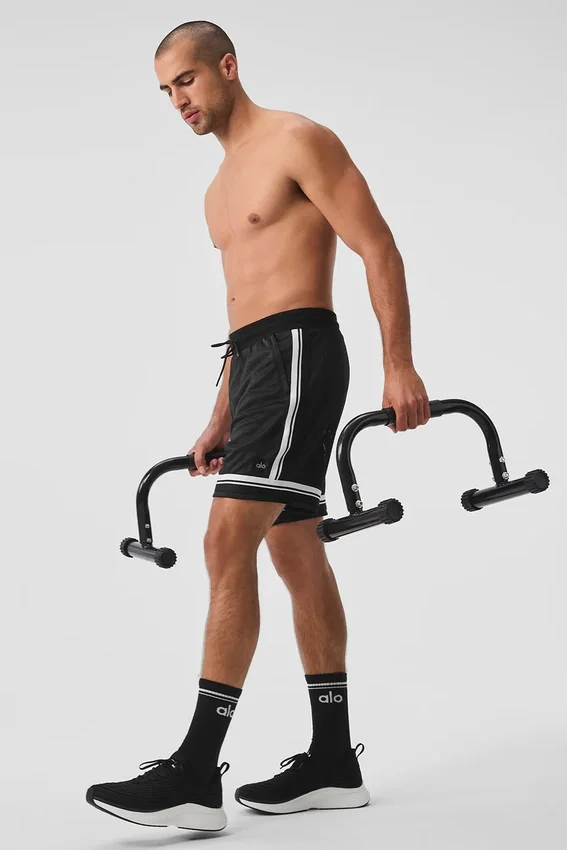 7" Key Mesh basketbyxor – svart