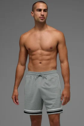 7" Key Mesh basketShorts – Lunar Grey