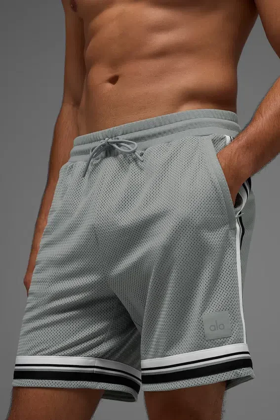 7" Key Mesh basketShorts – Lunar Grey