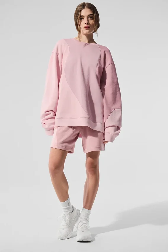 7" Make Waves-shorts – solnedgångsrosa ton-i-ton