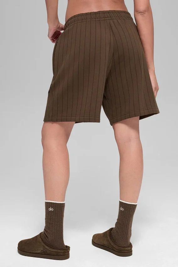 7" Pinstripe Shorts – Espresso Pinstripe