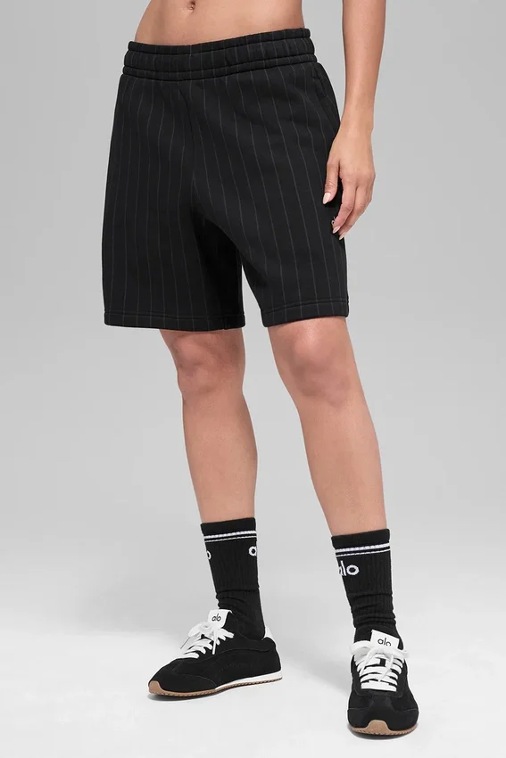 7" Pinstripe Shorts – Svart randig