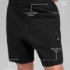 7" Pinstripe Shorts – Svart randig